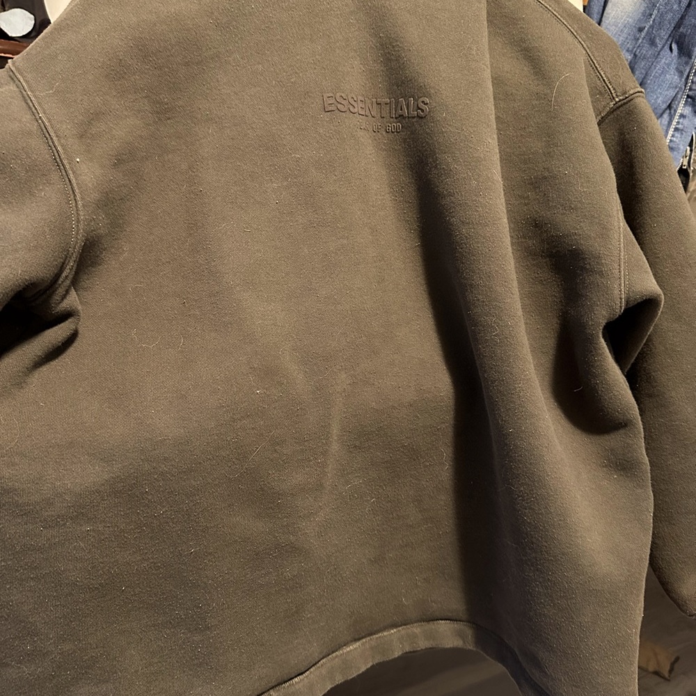 Authentic Off Black Essentials Hoodie